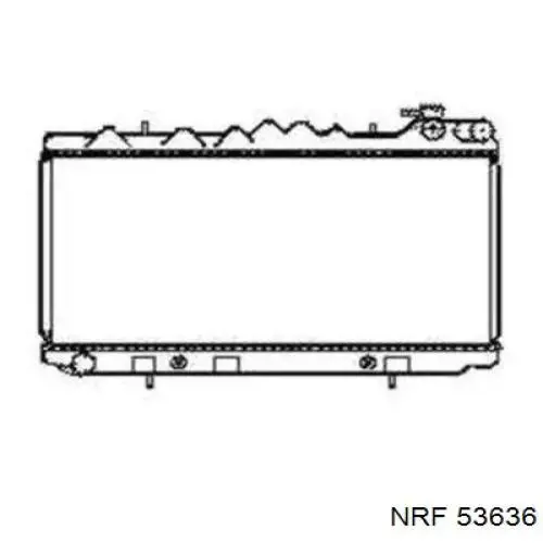 Радиатор 53636 NRF