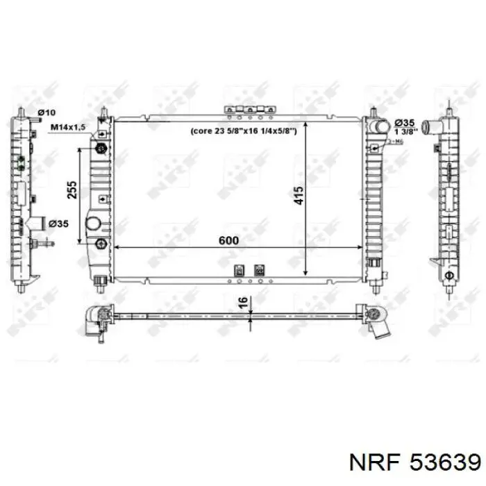 53639 NRF радиатор
