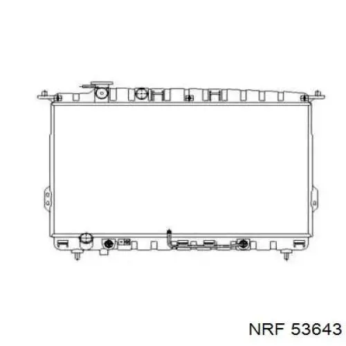 Радиатор 53643 NRF