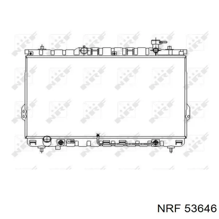 Радиатор охлаждения двигателя NRF 53646 цена, от 102.54 USD