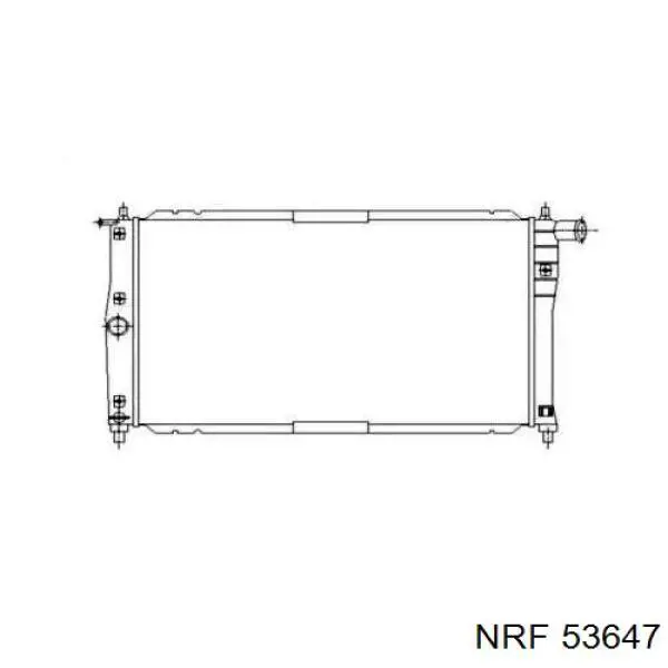 Радиатор 53647 NRF