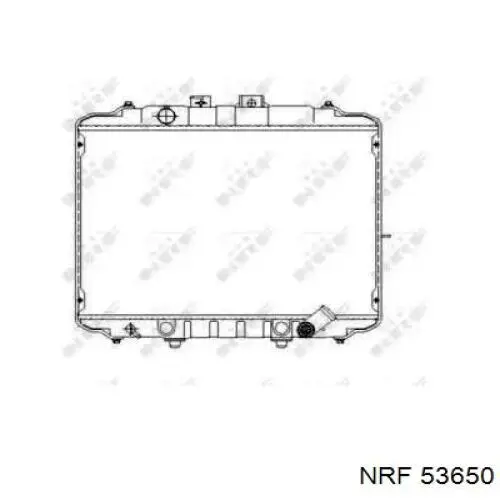 Радиатор 53650 NRF