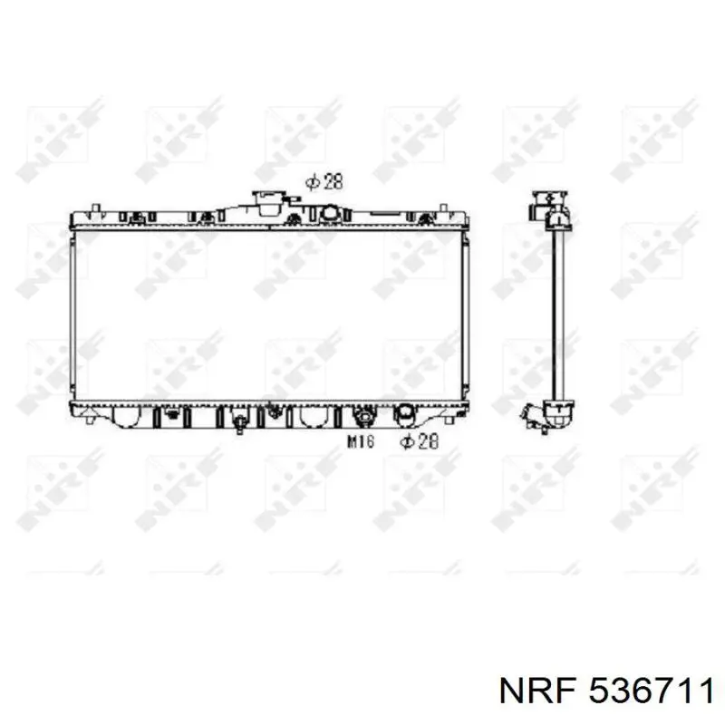 536711 NRF радиатор