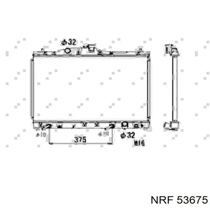 Радиатор 53675 NRF