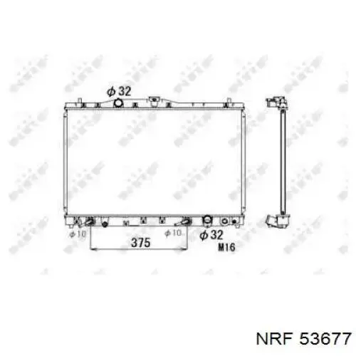 53677 NRF радиатор