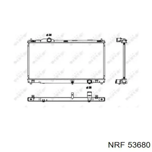 Радиатор 53680 NRF