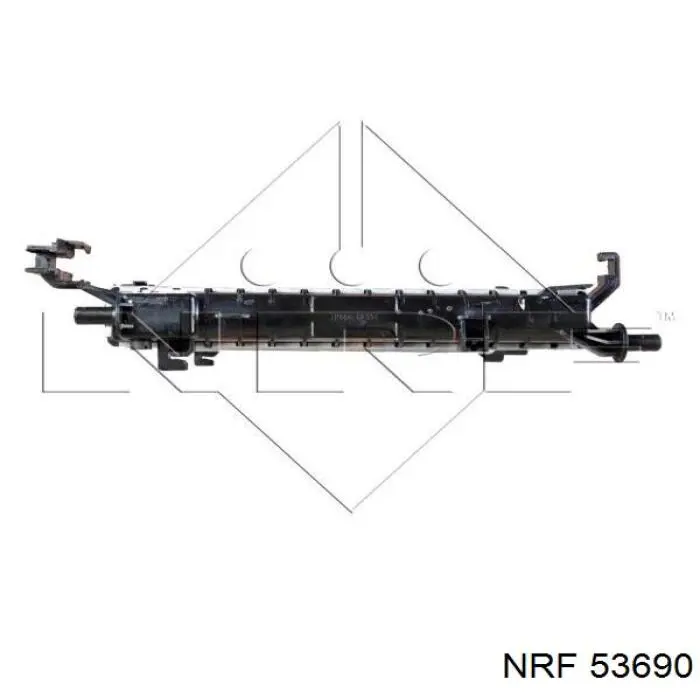 Radiador refrigeración del motor 53690 NRF