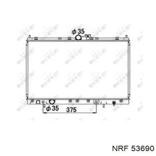 Купить 53690 NRF Радиатор водяной