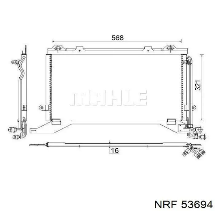 Радиатор охлаждения NRF 53694