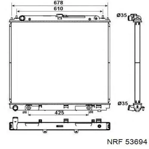 53694 NRF Радиатор основной