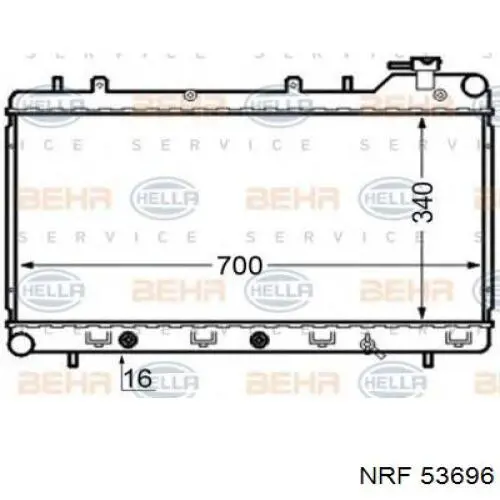 Купить 45199FC030 Subaru Радиатор водяной