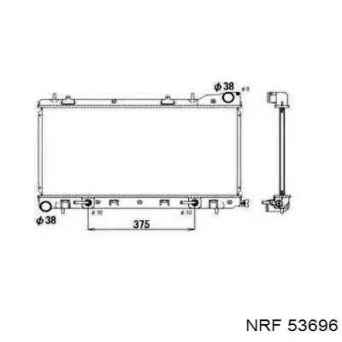 Радиатор 53696 NRF