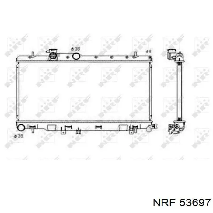 Купить 53697 NRF Радиатор водяной