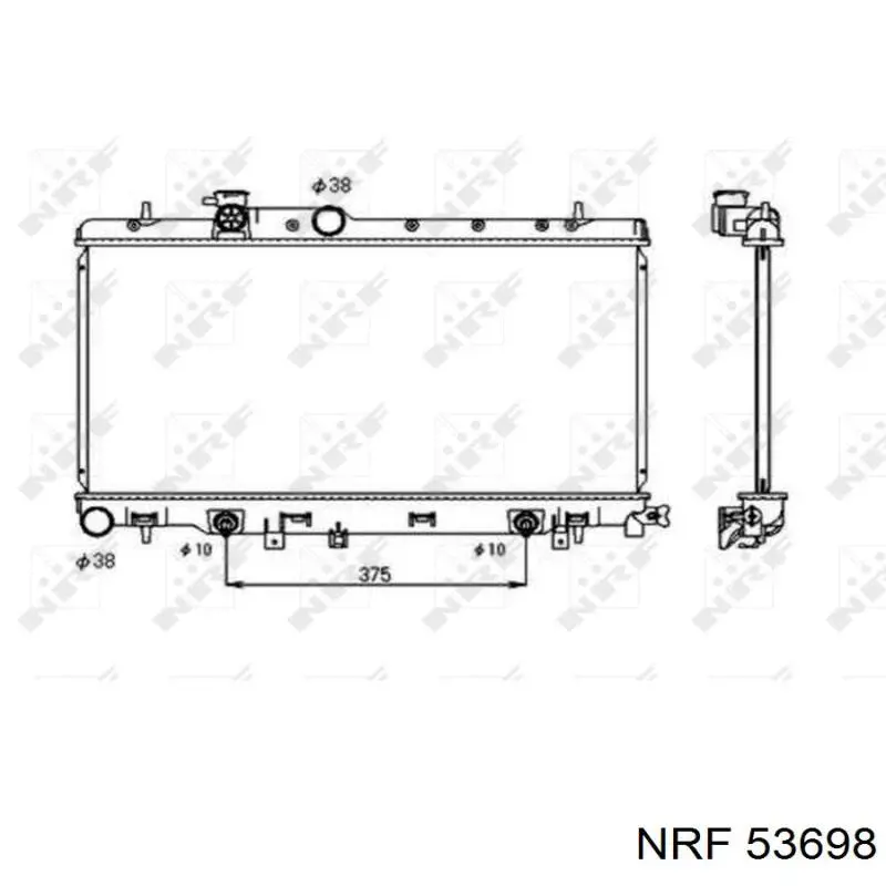 53698 NRF радиатор