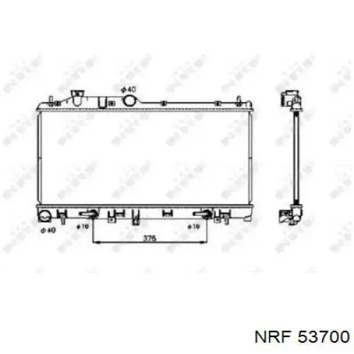 Радиатор охлаждения NRF 53700