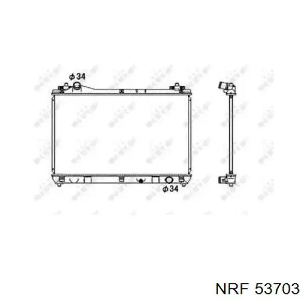 53703 NRF Радиатор основной