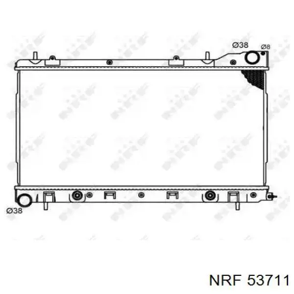 53711 NRF радиатор