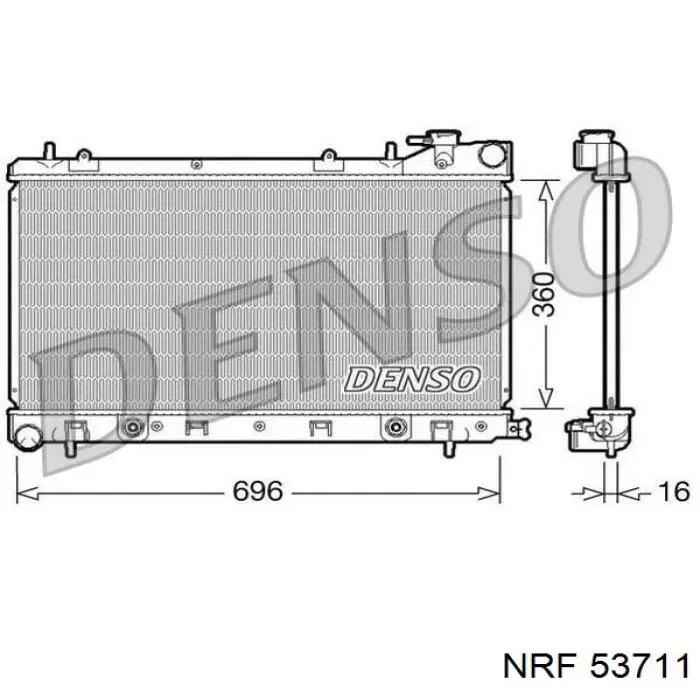 Радиатор охлаждения двигателя Depo/Loro/Abakus 0490170003B цена, от 115.41 USD