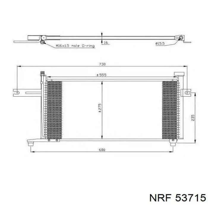 Радиатор охлаждения двигателя дополнительный NRF 53715 цена, от 170.60 USD