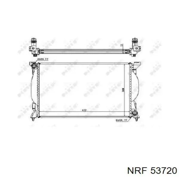 53720 NRF радиатор