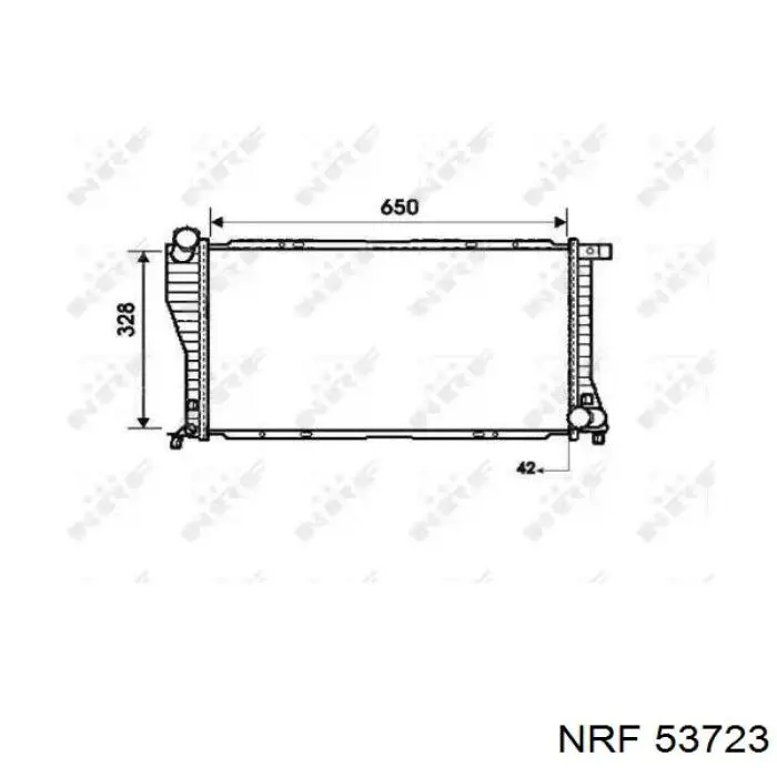 53723 NRF радиатор