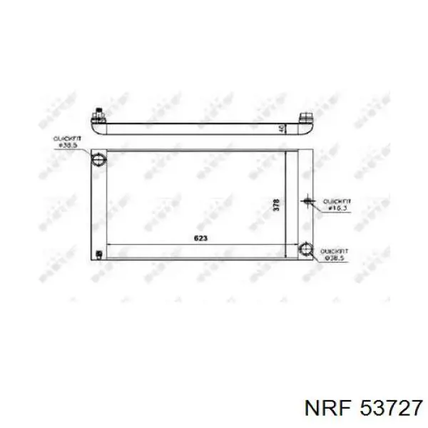 Радиатор 53727 NRF