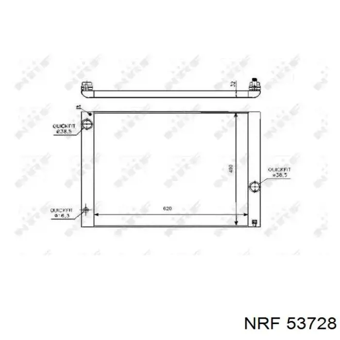 53728 NRF радиатор