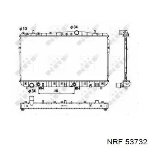 53732 NRF Радиатор основной