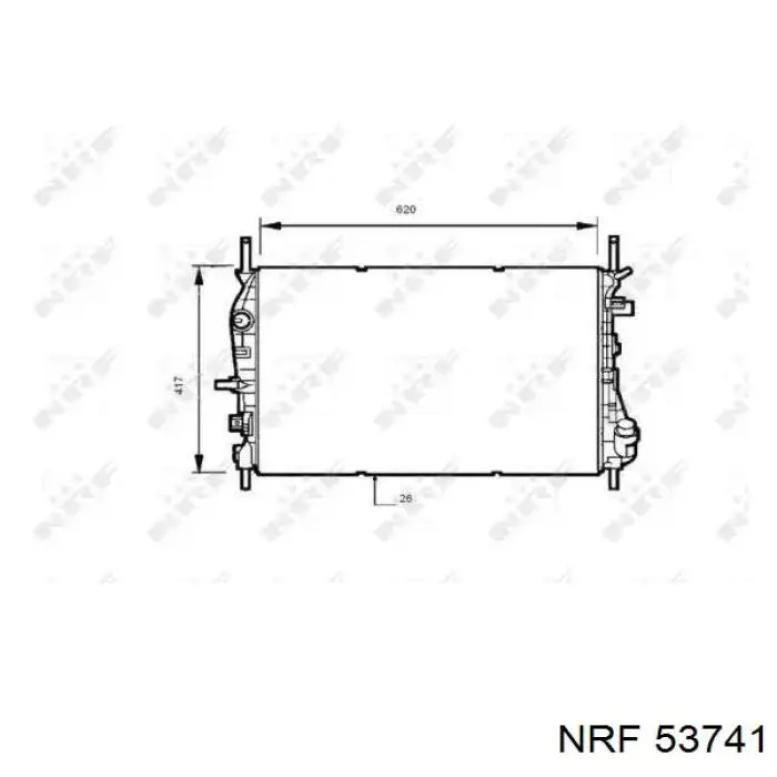 53741 NRF радиатор