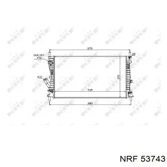 53743 NRF радиатор