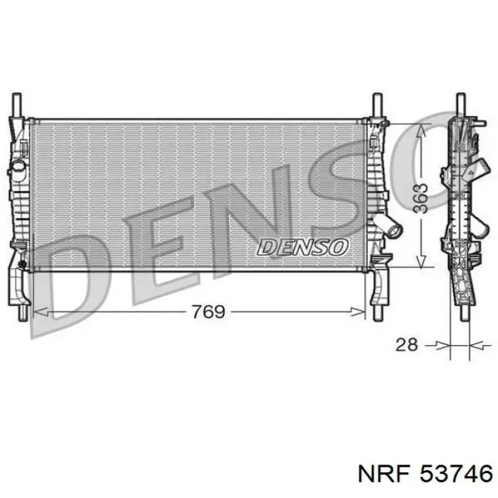 53746 NRF Радиатор основной