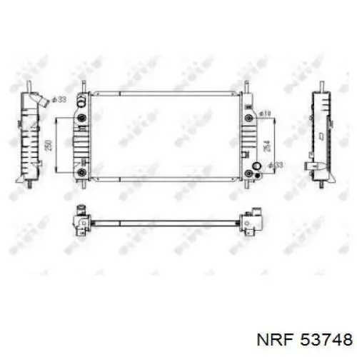 53748 NRF радиатор