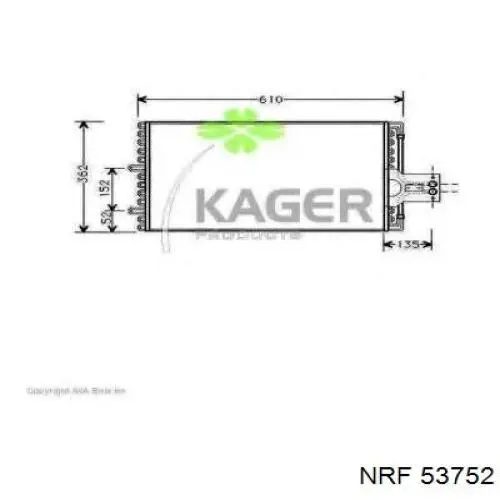 Радиатор охлаждения NRF 53752