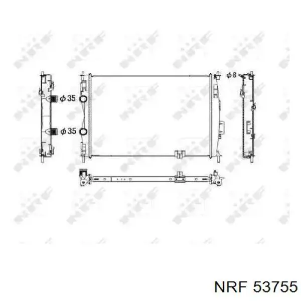53755 NRF радиатор