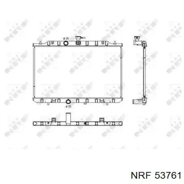 Радиатор 53761 NRF