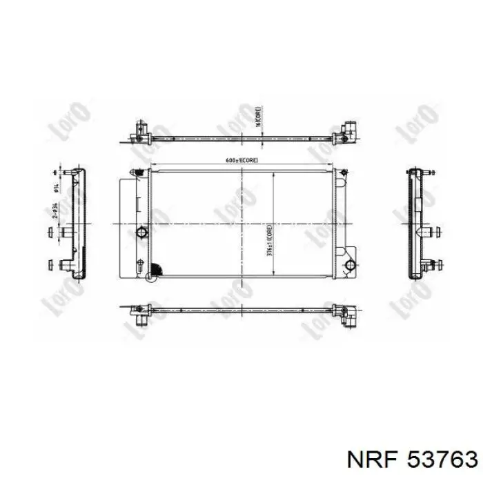 Радиатор охлаждения NRF 53763