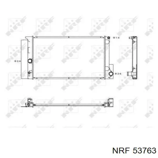 Радиатор охлаждения двигателя NRF 53763 цена, от 75.53 USD