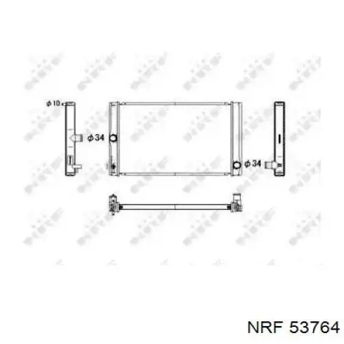 53764 NRF радиатор