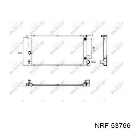 53766 NRF радиатор