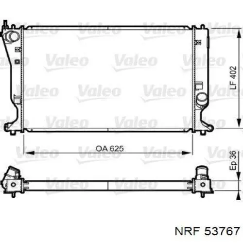 Радиатор охлаждения NRF 53767