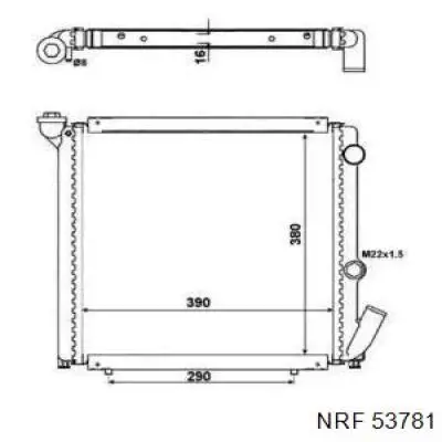 Радиатор 53781 NRF