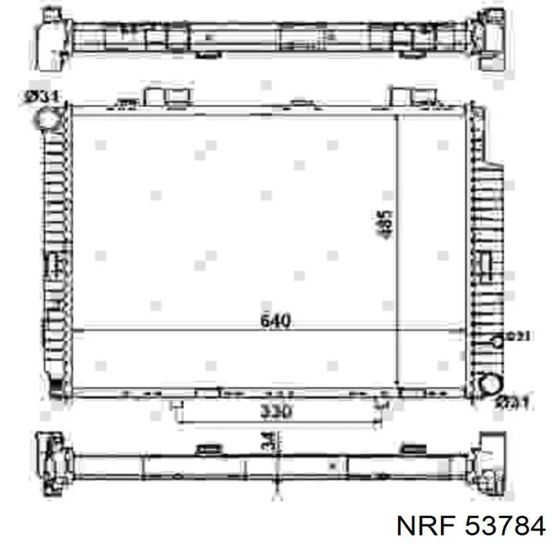 53784 NRF радиатор