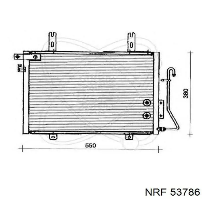 Радиатор охлаждения двигателя NRF 53786 цена, от 181.03 USD