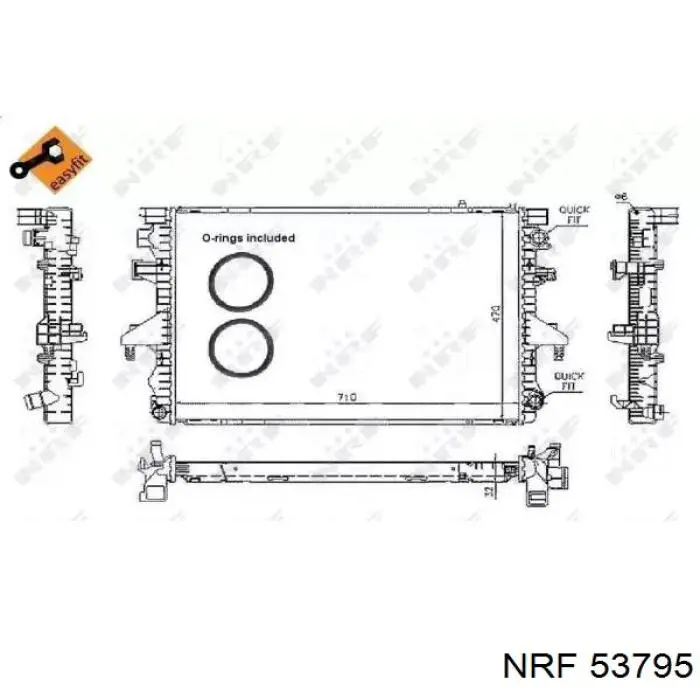 53795 NRF радиатор