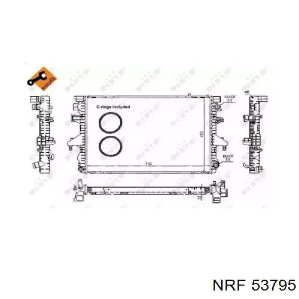 53795 NRF Радиатор основной