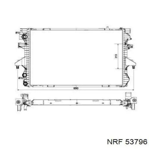 53796 NRF Радиатор основной