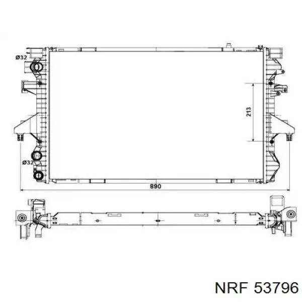 53796 NRF радиатор