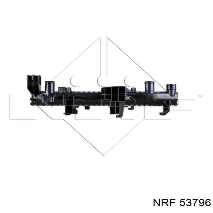 Radiador refrigeración del motor 53796 NRF