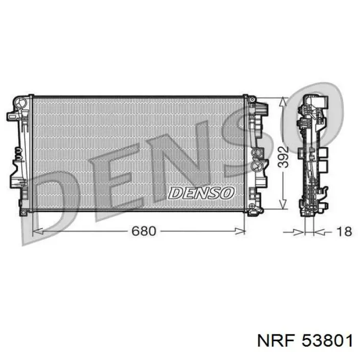 Радиатор охлаждения NRF 53801
