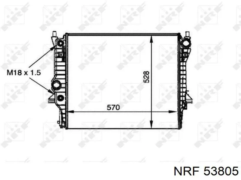 53805 NRF радиатор